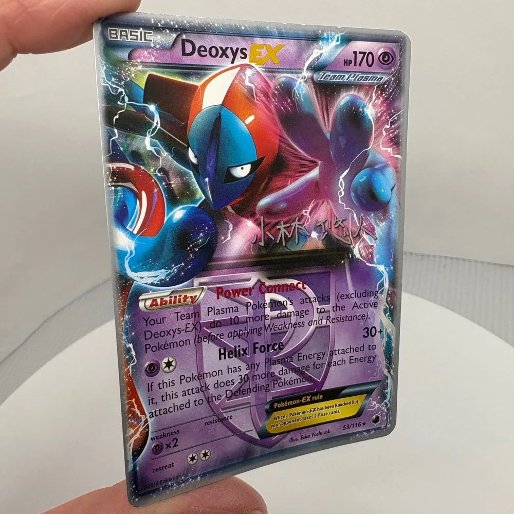 Pokemon Deoxys EX 53/116 Holo Rare World‎ Championships 2014 Team Plasma Card